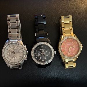 Three women’s fossil watches